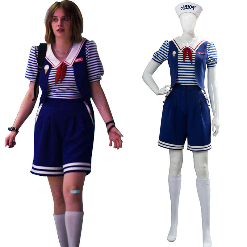 VeeGet VeeGet Stranger Things 3 Scoops Ahoy Robin Cosplay Costume Adult