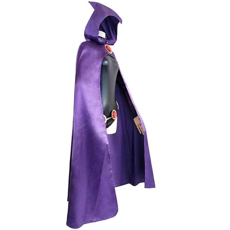 VeeGet Teen Titans Raven Outfits Halloween Carnival Suit Cosplay Costume
