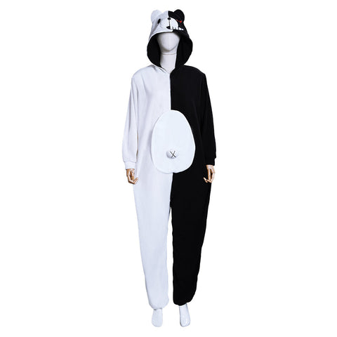 VeeGet VeeGet Anime Danganronpa Monokuma and Monomi Pajamas Sleepwear Halloween Carnival Cosplay Costume