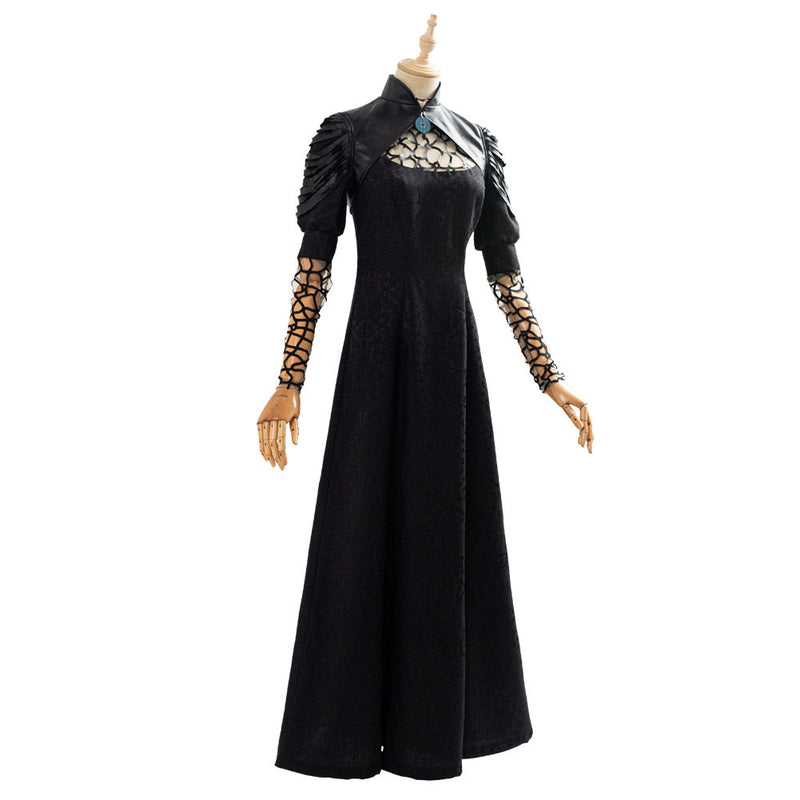 SeeCosplay The Witcher Yennefer Party Black Long Dress Cosplay Costume