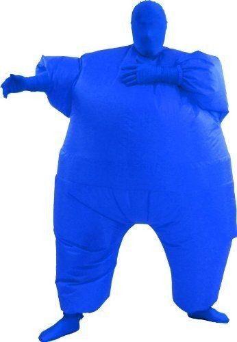 VeeGet Among Us Adult Size Inflatable Costume Full Body Jumpsuit Blue Version