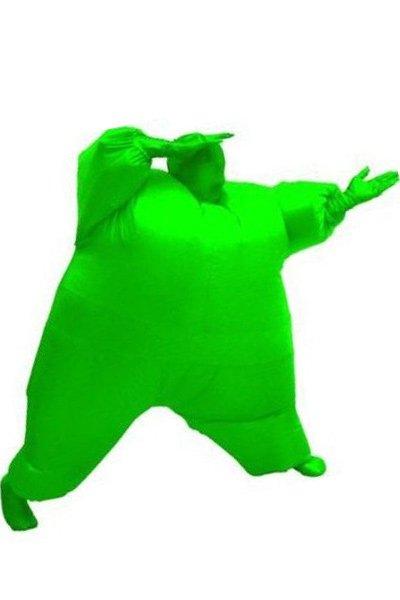 VeeGet Among Us Adult Size Inflatable Costume Full Body Jumpsuit Green Version