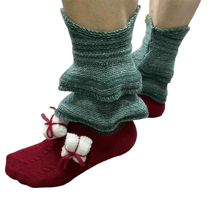 Adult Unisex Christmas Knitted Floor socks Xmas Halloween Costume Accessories  Gifts