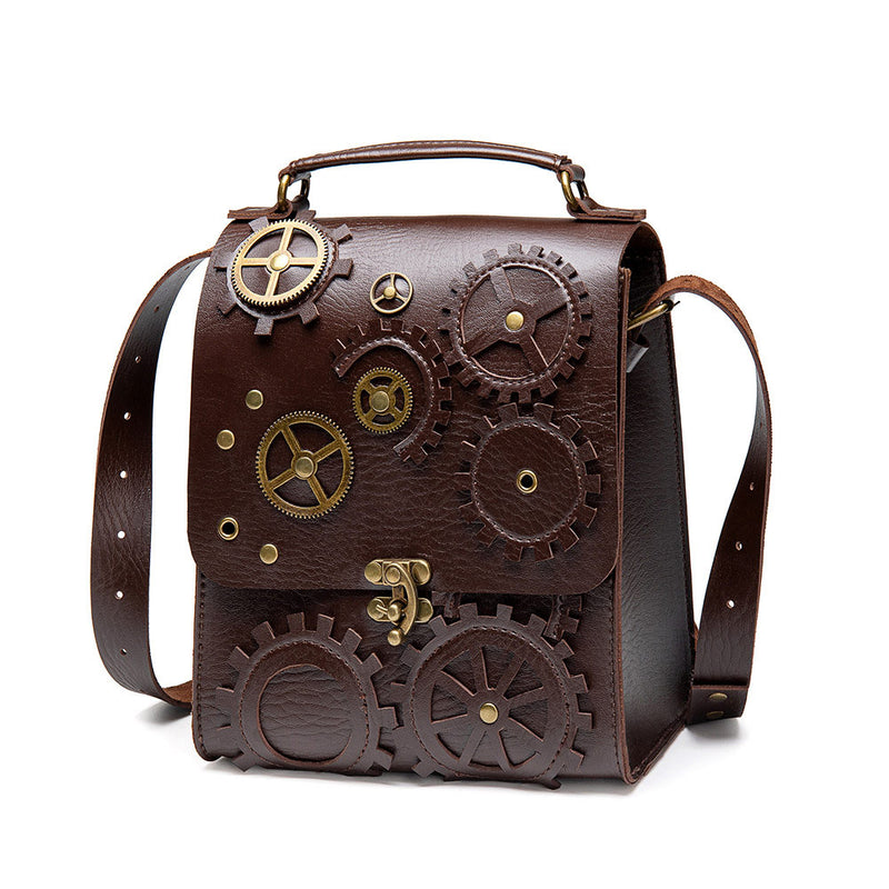 Adult Women Steampunk retro style shoulder crossbody bag handbag