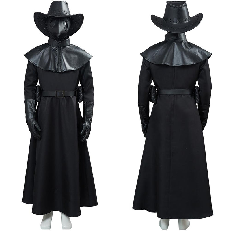 VeeGet Plague Doctor Halloween Carnival Suit Outfit for Kids Children Cosplay Costume