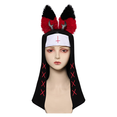 ALASTOR cos Cosplay Hat  Halloween Carnival Costume Accessories Hazbin Hotel nun