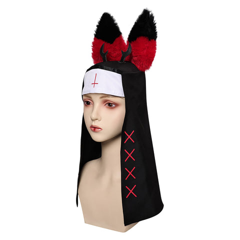 ALASTOR cos Cosplay Hat  Halloween Carnival Costume Accessories Hazbin Hotel nun