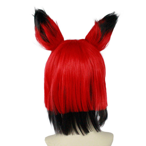 Alastor Cosplay Wig Heat Resistant Synthetic Hair Carnival Halloween Party Props