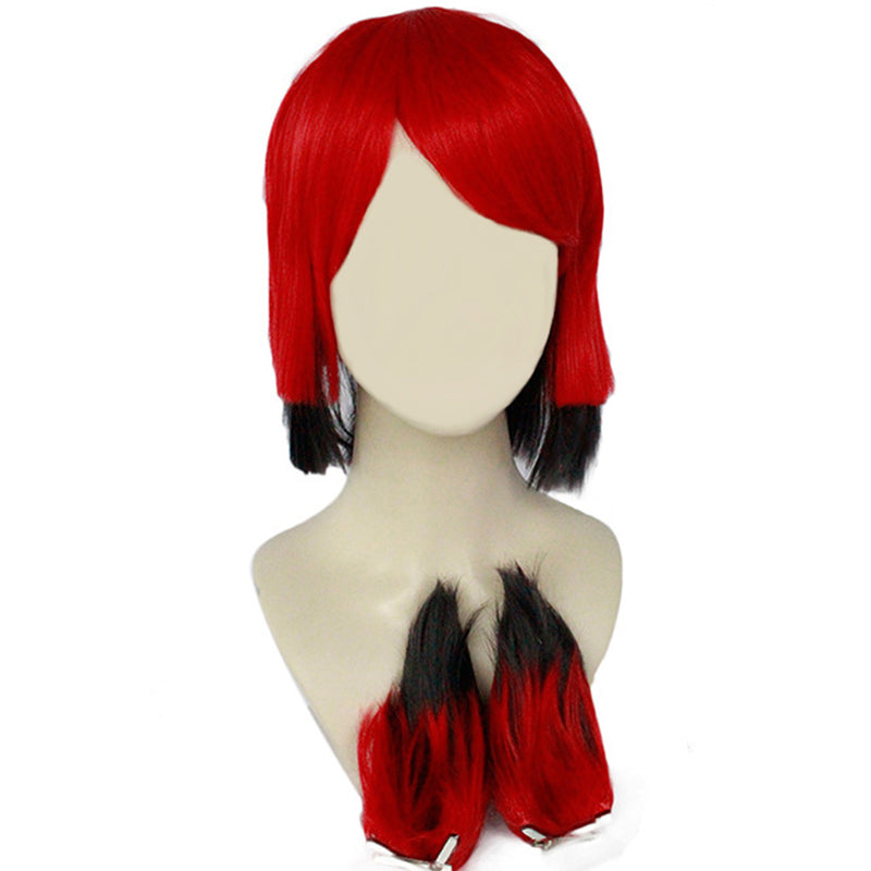 Alastor Cosplay Wig Heat Resistant Synthetic Hair Carnival Halloween Party Props