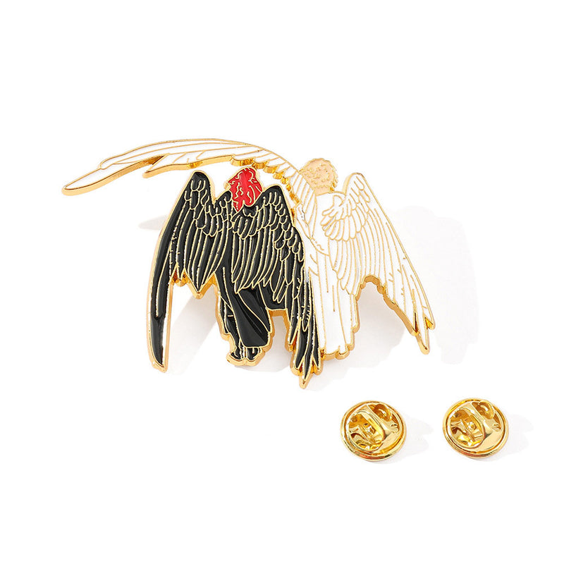 Angel And Devil Cosplay Brooch Halloween Carnival Costume Accessories Gifts