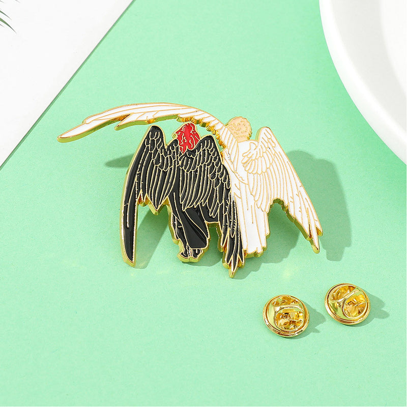 Angel And Devil Cosplay Brooch Halloween Carnival Costume Accessories Gifts