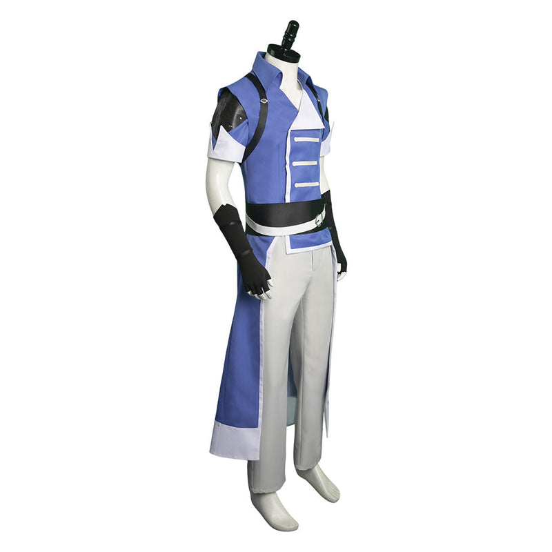 Anime Castlevania: Nocturne Richter Belmont Blue Outfits Party Carnival Halloween Cosplay Costume