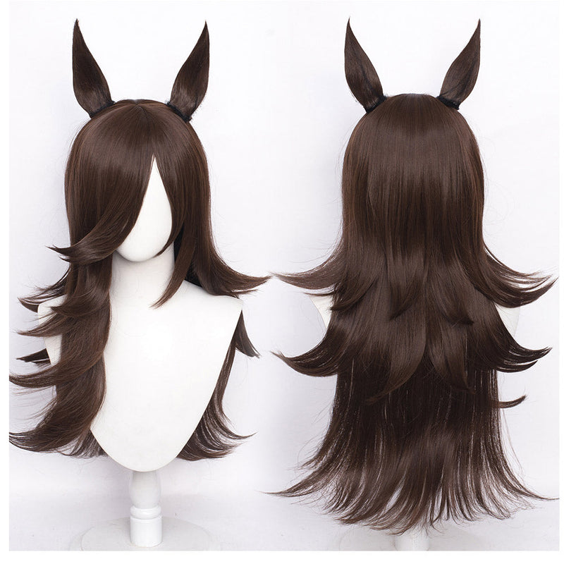 VeeGet Anime Pretty Derby Rice Shower Cosplay Wig Wig Synthetic HairCarnival Halloween Party