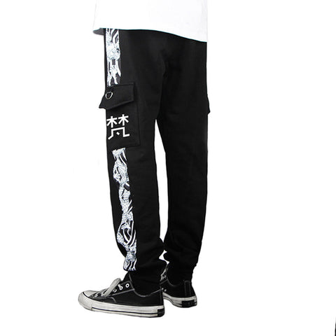 AnimeTokyo Revengers Takeomi Akashi Cosplay Pants Women Men 3D Print Pocket Cargo Casual Loose Trousers