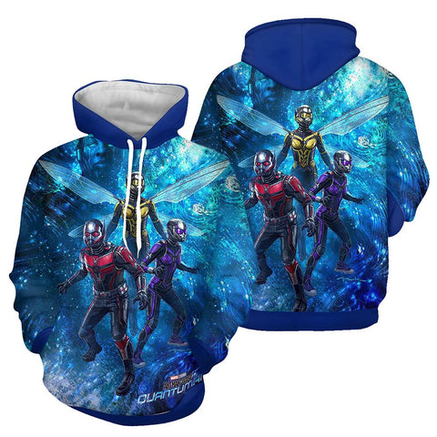 Ant-Man and the Wasp: Quantumania  Cosplay Hoodie 3D Printed Hooded Sweatshirt Men Women Casual Streetwear Pullover