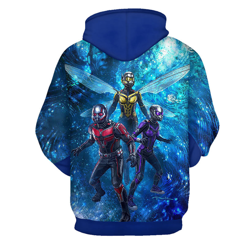 Ant-Man and the Wasp: Quantumania  Cosplay Hoodie 3D Printed Hooded Sweatshirt Men Women Casual Streetwear Pullover