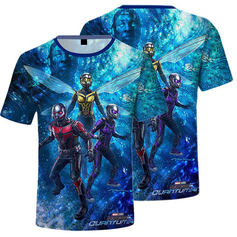 Ant-Man and the Wasp: Quantumania Cosplay T-shirt Men Women 3D Printed Short Sleeve Shirt