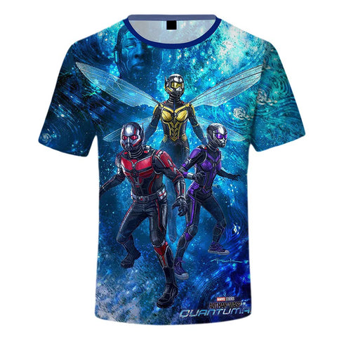 Ant-Man and the Wasp: Quantumania Cosplay T-shirt Men Women 3D Printed Short Sleeve Shirt