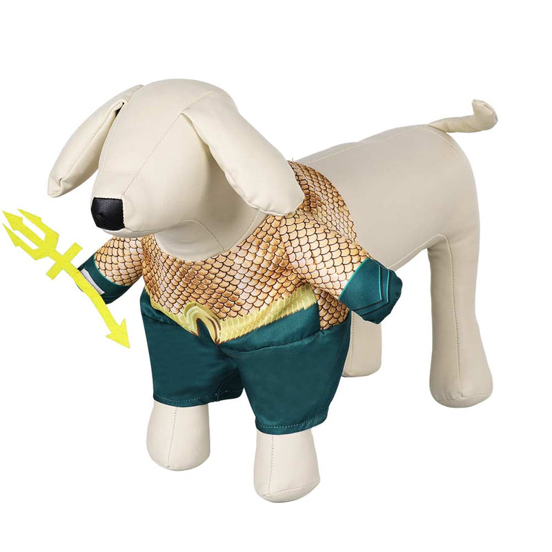 Aquaman Arthur Curry Pet Dog Colthing Cosplay Cosplay Costume Outfits Halloween Carnival Suit