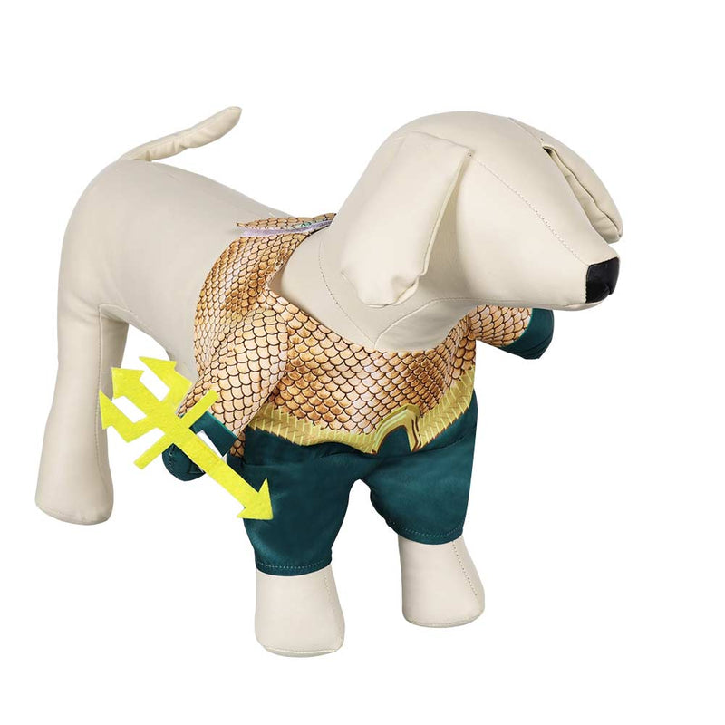 Aquaman Arthur Curry Pet Dog Colthing Cosplay Cosplay Costume Outfits Halloween Carnival Suit