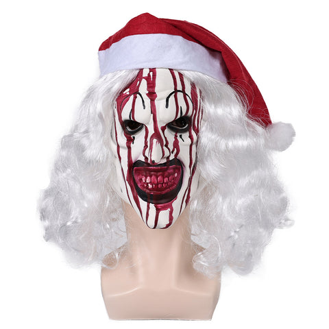 art the clown Christmas tree glasses Latex Mask Halloween Carnival Costume Accessories