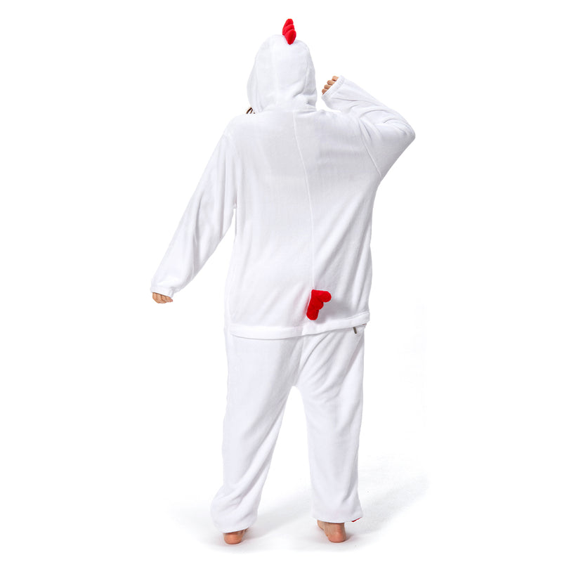 Autumn and winter Chicken Cosplay Costume Pajamas Outfits Halloween Carnival Party Suit