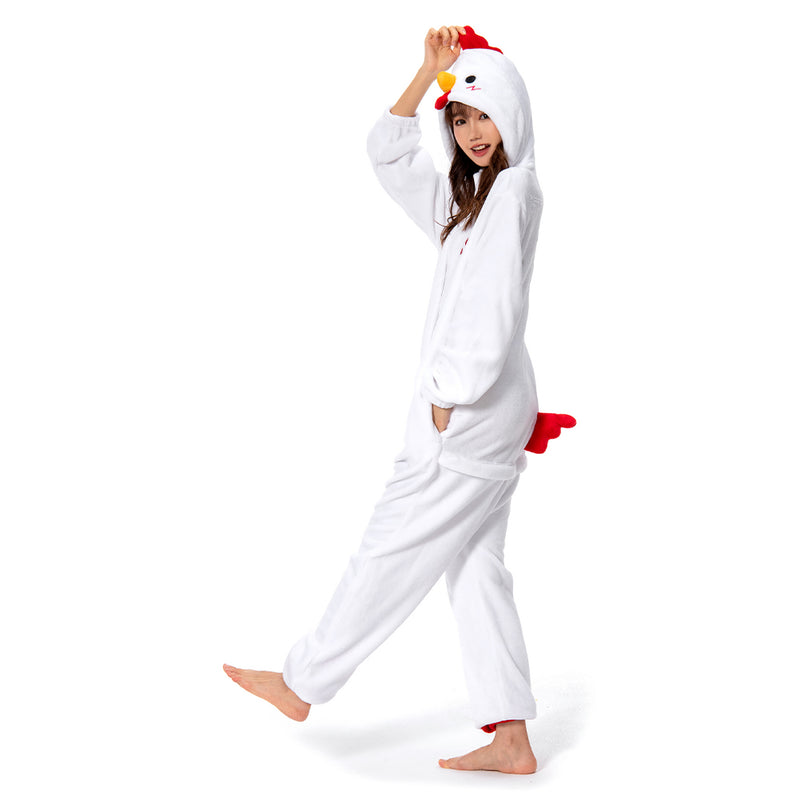 Autumn and winter Chicken Cosplay Costume Pajamas Outfits Halloween Carnival Party Suit