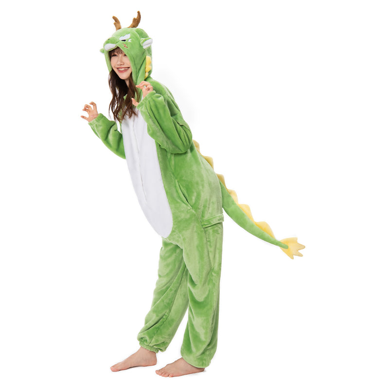 Autumn and winter Dragon Cosplay Costume Pajamas Outfits Halloween Carnival Party Suit