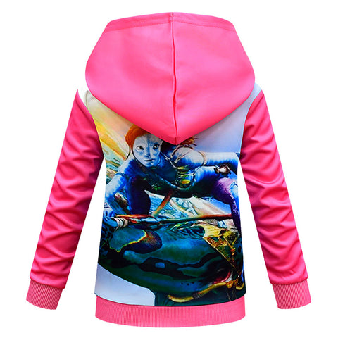 Avatar  Cosplay Hoodie 3D Printed Hooded Sweatshirt Kids Children Casual Streetwear Zip Up Pullover