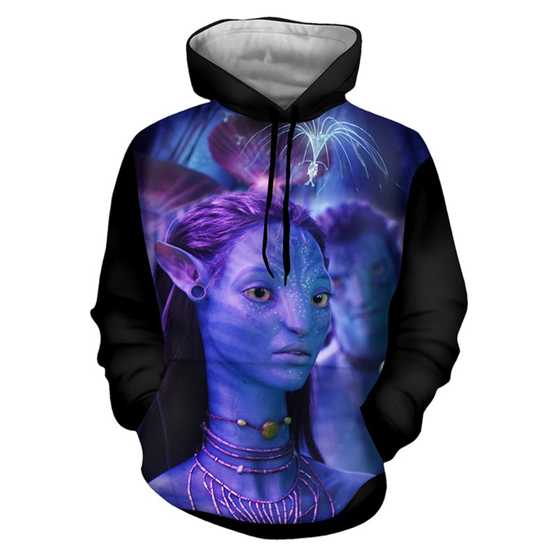 Avatar Jake Sully Neytiri Cosplay Hoodie 3D Printed Hooded Sweatshirt Men Women Casual Streetwear Pullover