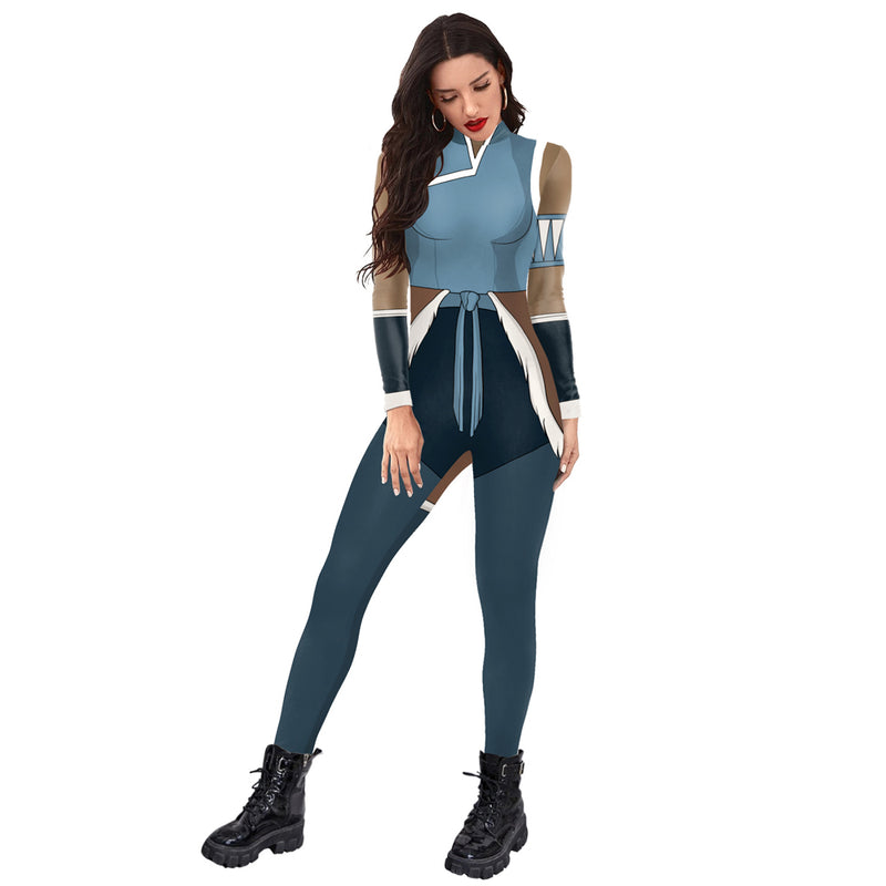 Avatar：The Legend of Korra Cosplay Costume Jumpsuit Outfits Halloween Carnival Party Suit