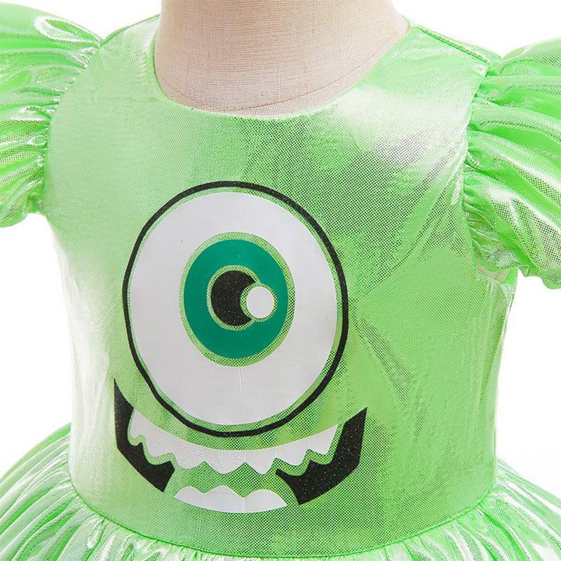 VeeGet Kids Girls Monsters University Mike Cosplay Costume Dress Outfits Halloween Carnival Party Suit GirlKidsCostume