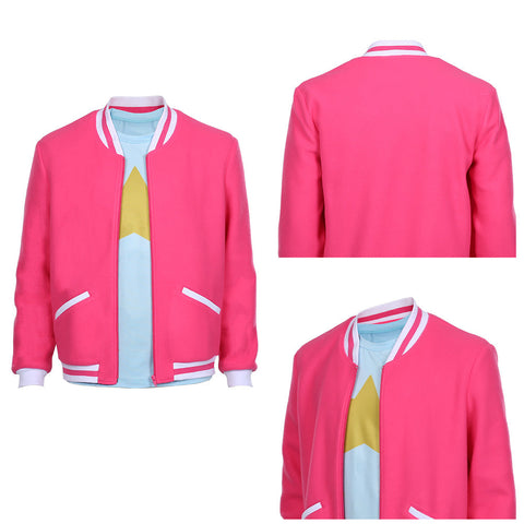 VeeGet VeeGet Steven Universe: The Movie-Steven Universe Adult Zip Up Jacket Coat Halloween Carnival Costume Cosplay Costume