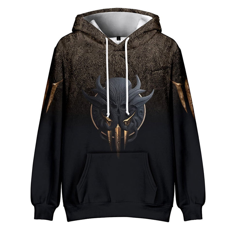 Baldur‘s Gate Cosplay Hoodie 3D Printed Hooded Sweatshirt Men Women Casual Streetwear Pullover