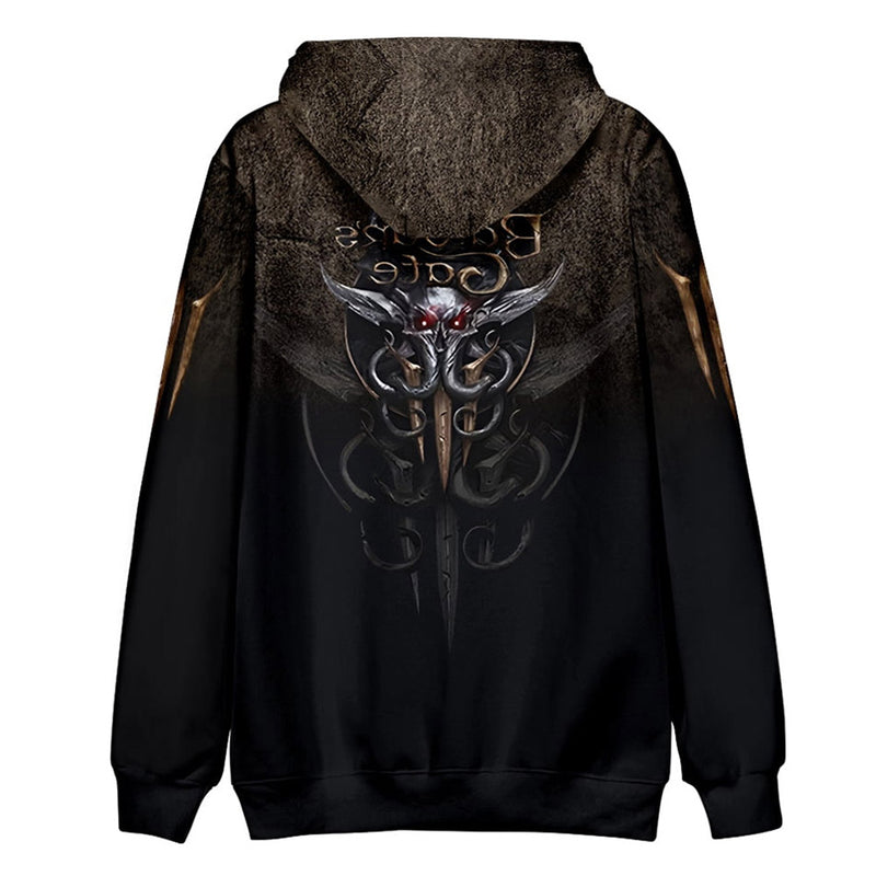 Baldur‘s Gate Cosplay Hoodie 3D Printed Hooded Sweatshirt Men Women Casual Streetwear Pullover