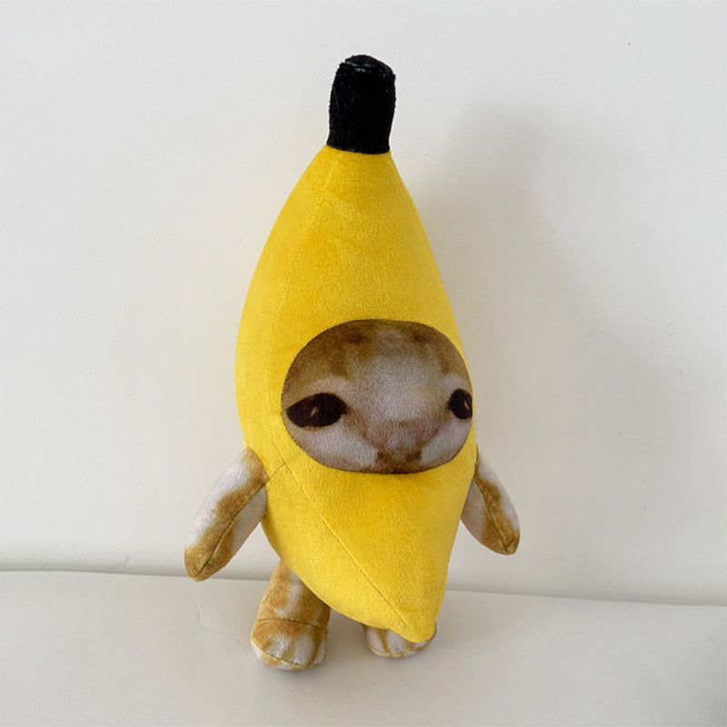 Banana Cat Cosplay Plush Toys Cartoon Soft Stuffed Dolls Mascot Birthday Xmas Gift