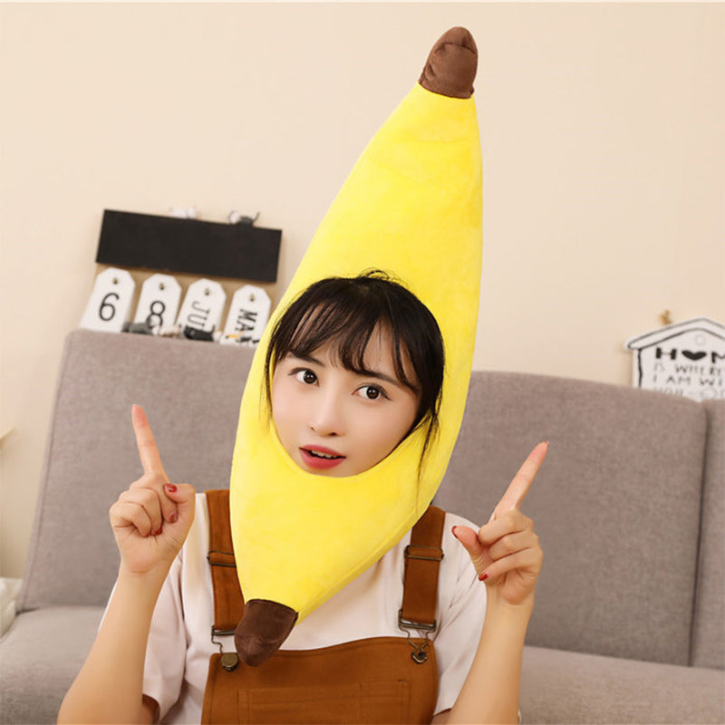 Banana Headgear Hat Cap Halloween Carnival Costume Accessories