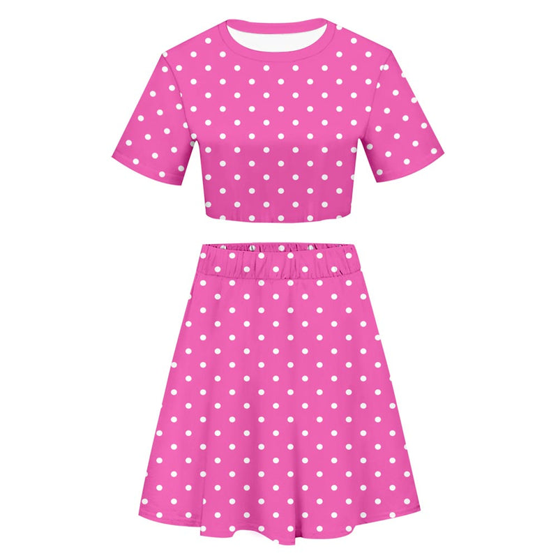 Barbie Polka Dot  Cosplay Costume Outfits Halloween Carnival Party Disguise Suit