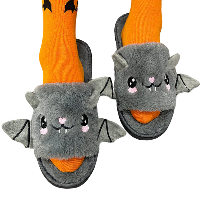 bat plush flat slippers Cosplay Shoes Halloween Carnival Costume Accessories