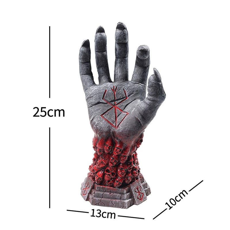 Berserk Hand of God Creative Home Decoration Interior Art Desktop Decoration Halloween Resin Crafts Decorative Figurines