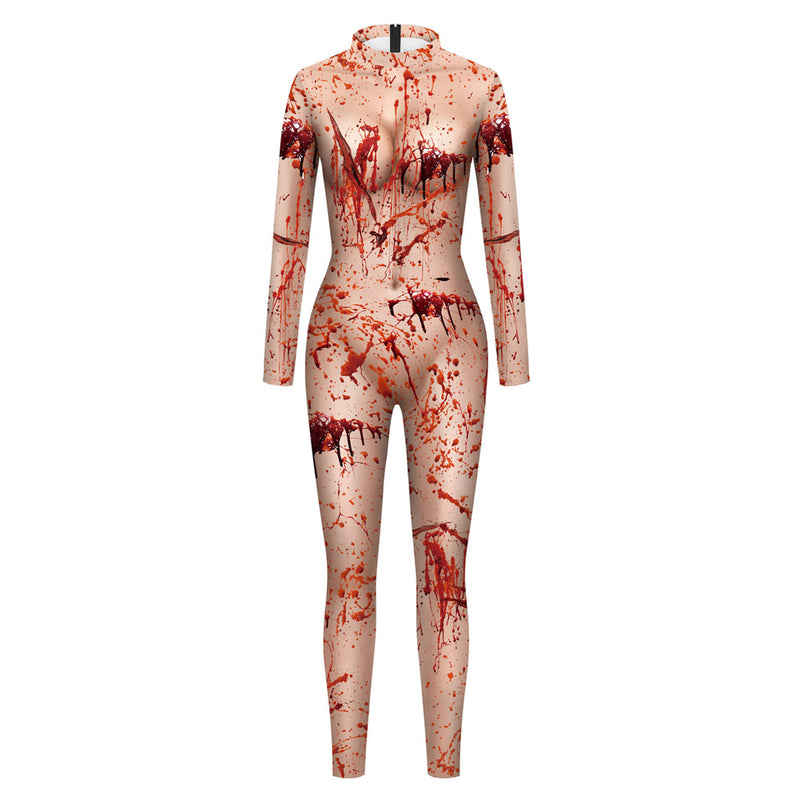 Blood stains Cosplay Costume Outfits Halloween Carnival Party Disguise Suit