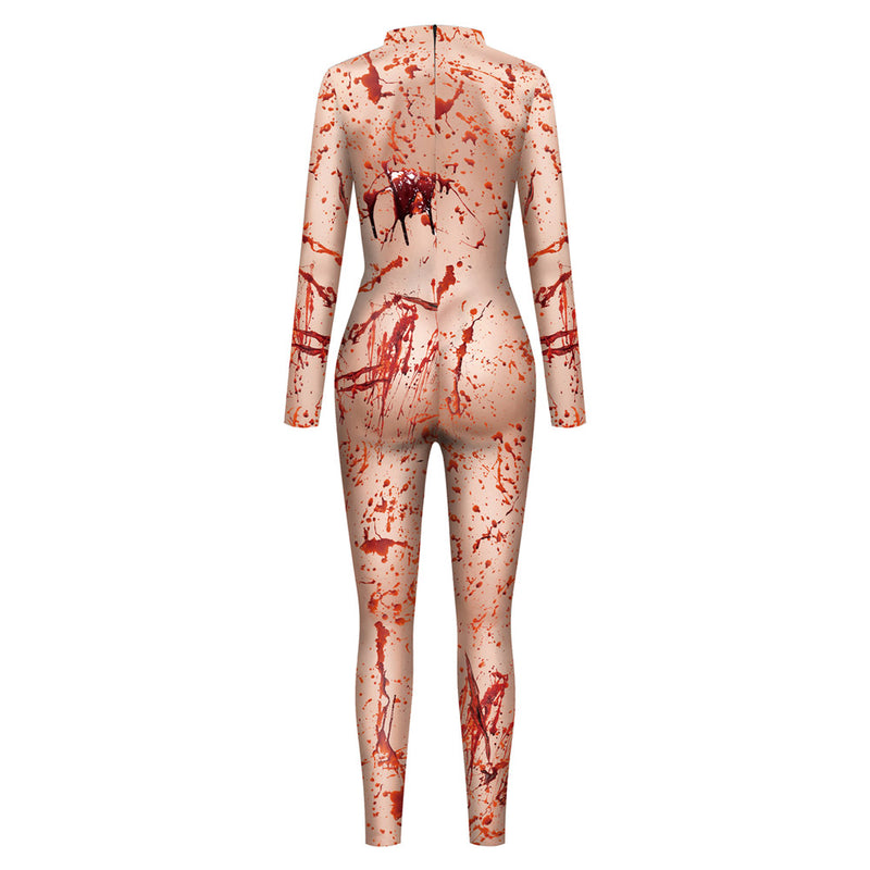 Blood stains Cosplay Costume Outfits Halloween Carnival Party Disguise Suit