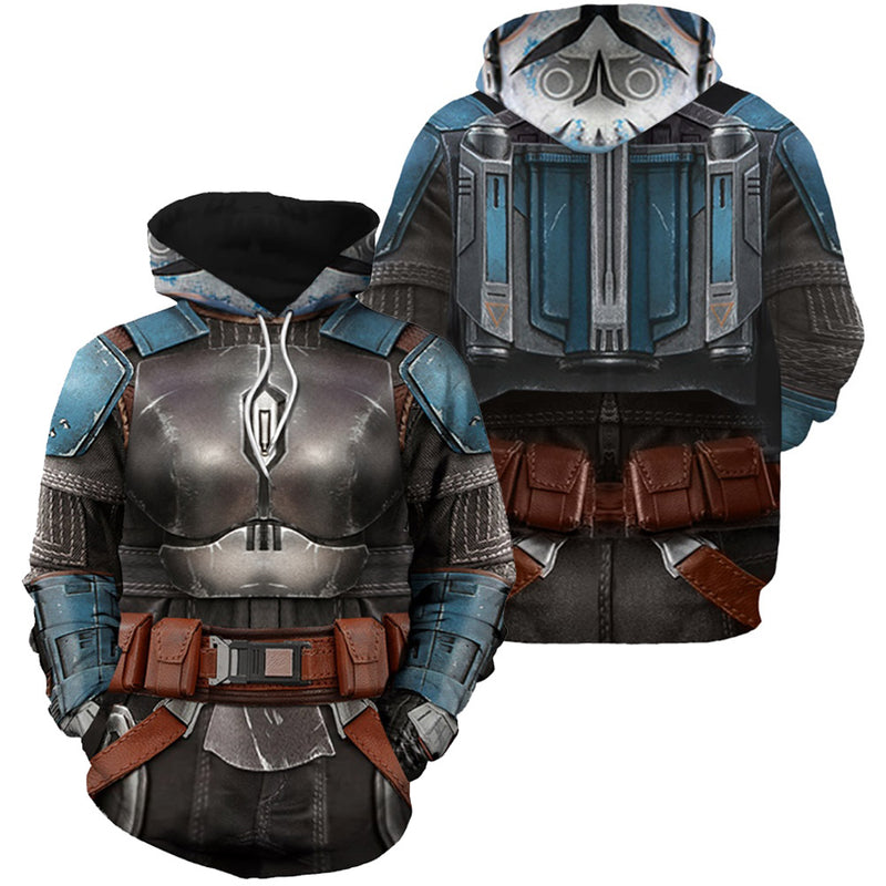 Bo-Katan Kryze Cosplay Hoodie 3D Printed Hooded Sweatshirt Men Women Casual Streetwear Pullover