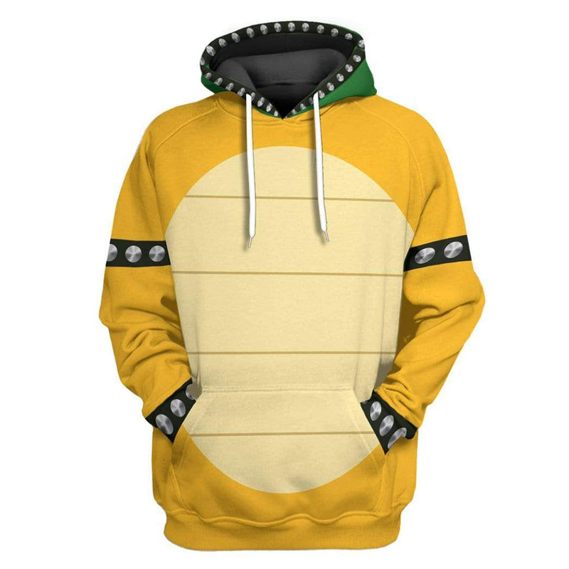 Bowser Cosplay Hoodie 3D Printed Hooded Sweatshirt Men Women Casual Streetwear Pullover