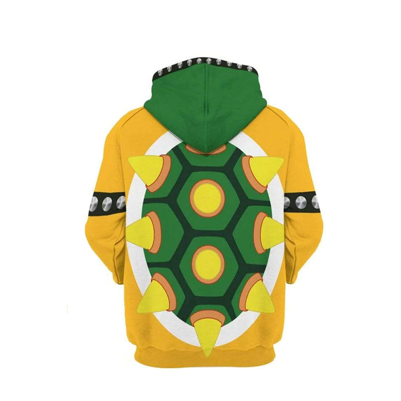 Bowser Cosplay Hoodie 3D Printed Hooded Sweatshirt Pants Print Joggers Trousers  Set