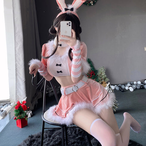 Bunny Girls Cosplay Costume Dress  Outfits Halloween Carnival Suit