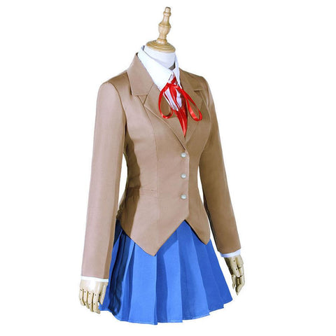 VeeGet Doki Doki Literature Club Monika Outfits Halloween Carnival Suit Cosplay Costume