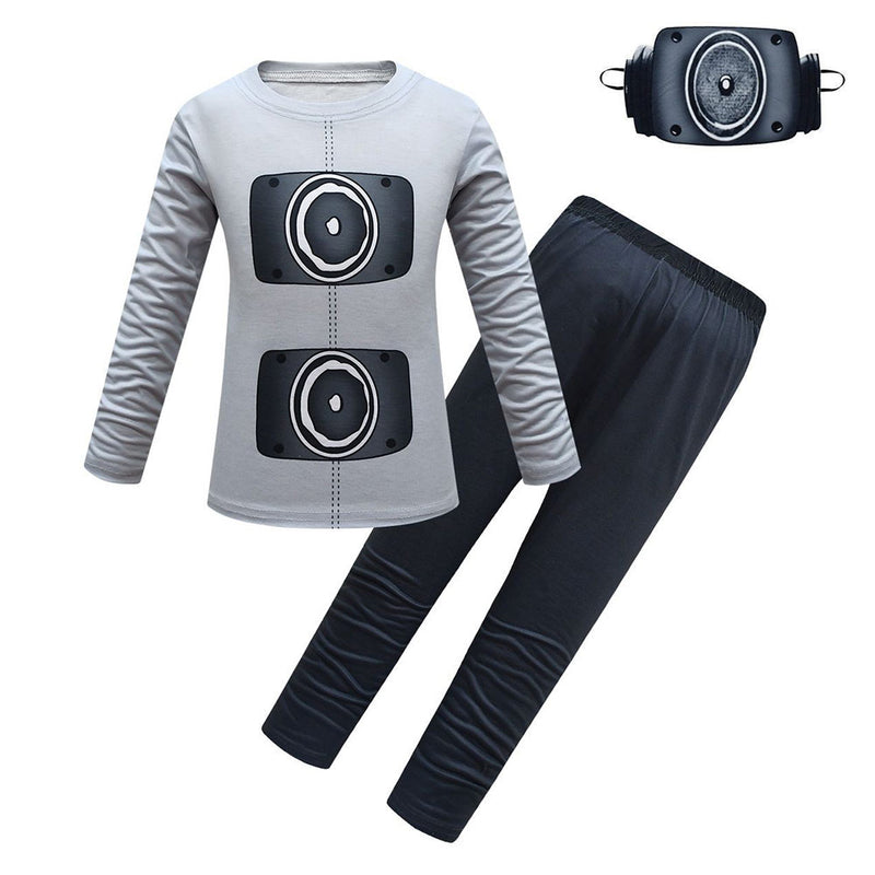 Camera Man Cosplay Costume Kids Shirt Pants Outfits Halloween Carnival Party Suit