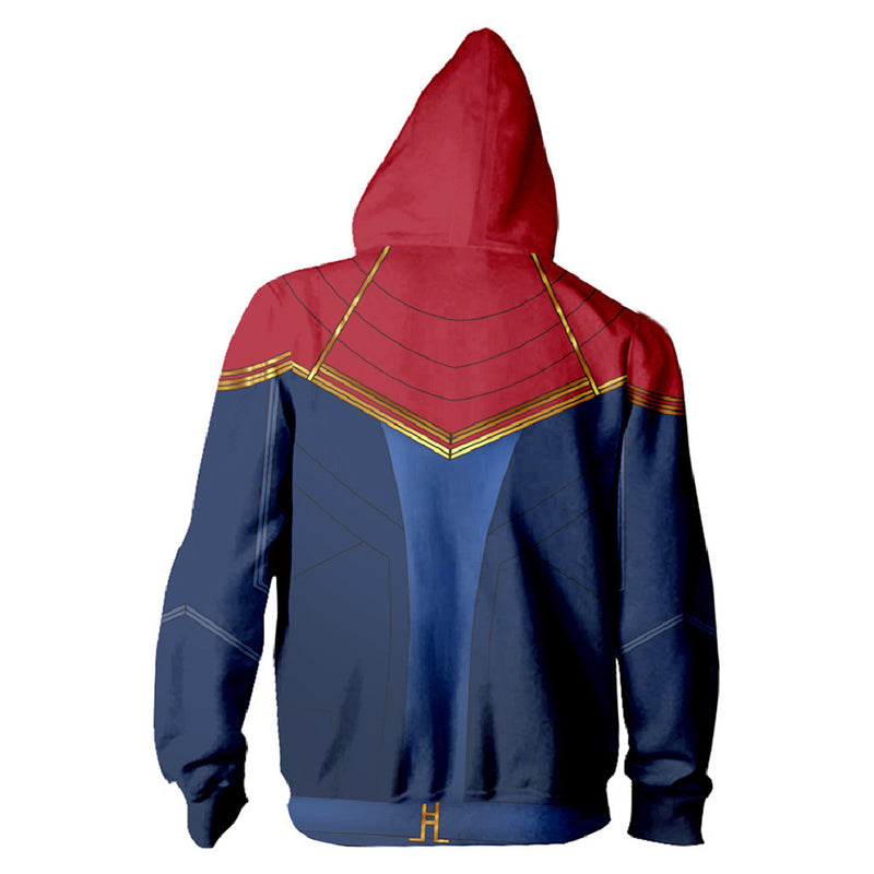 Carol Danvers Cosplay Hoodie 3D Printed Hooded Sweatshirt Men Women Casual Streetwear Pullover