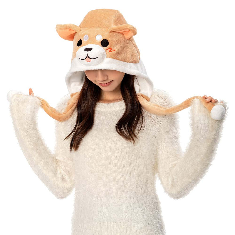 Cartoon Animal Shiba Inu Cosplay Plush Cap Winter Hat Birthday Gifts